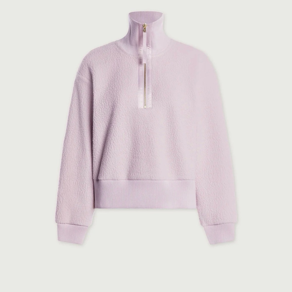 Varley Roselle Half Zip Fleece in Soft Pink Size Large